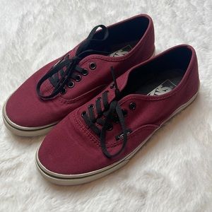 Maroon Lo Pro Vans - SIZE: US W 5.5